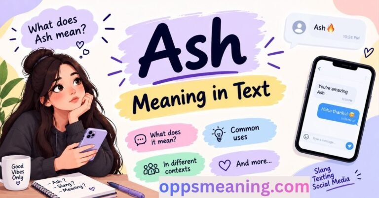 Ash Meaning in Text