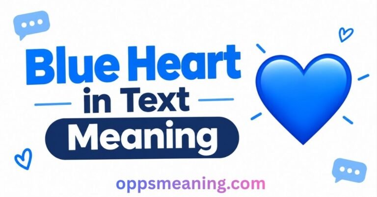 Blue Heart in Text Meaning