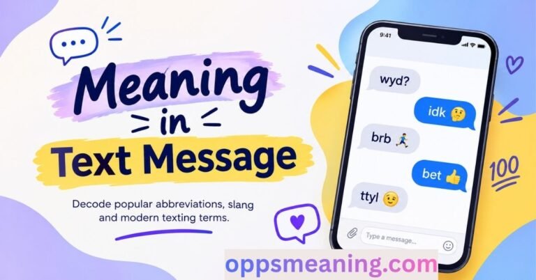 Meaning in Text Message