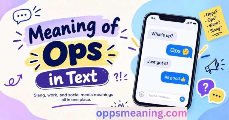 Meaning of Ops in Text