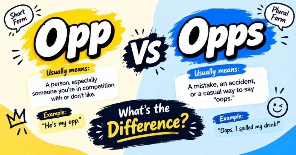 Opp vs. Opps What's the Difference?