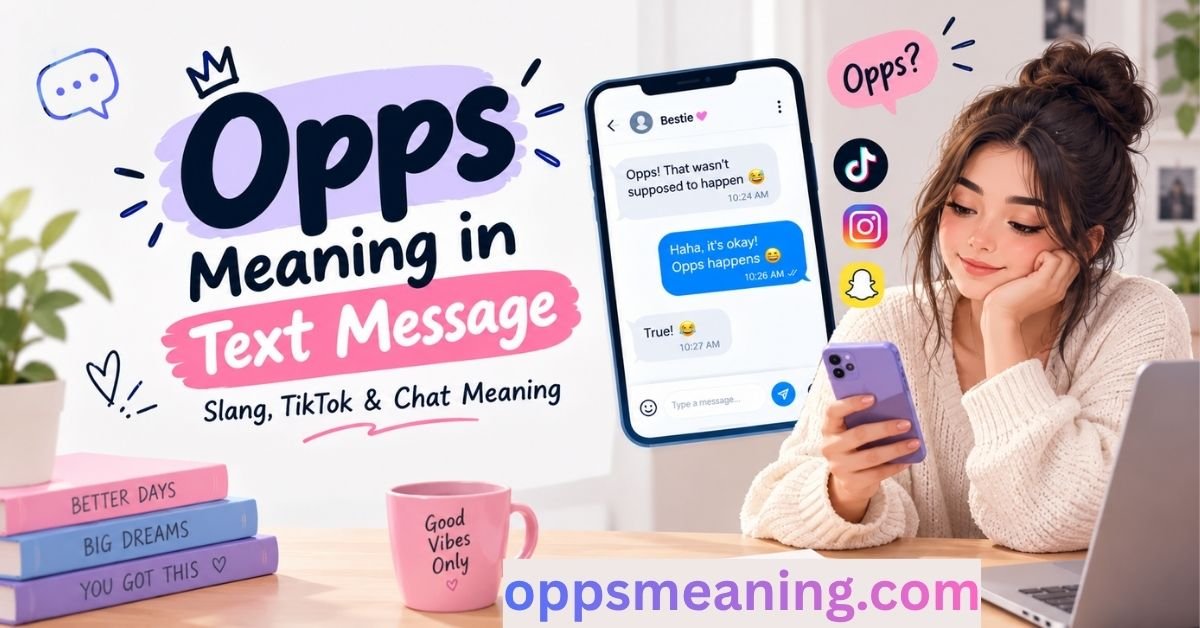 Opps Meaning in Text Message