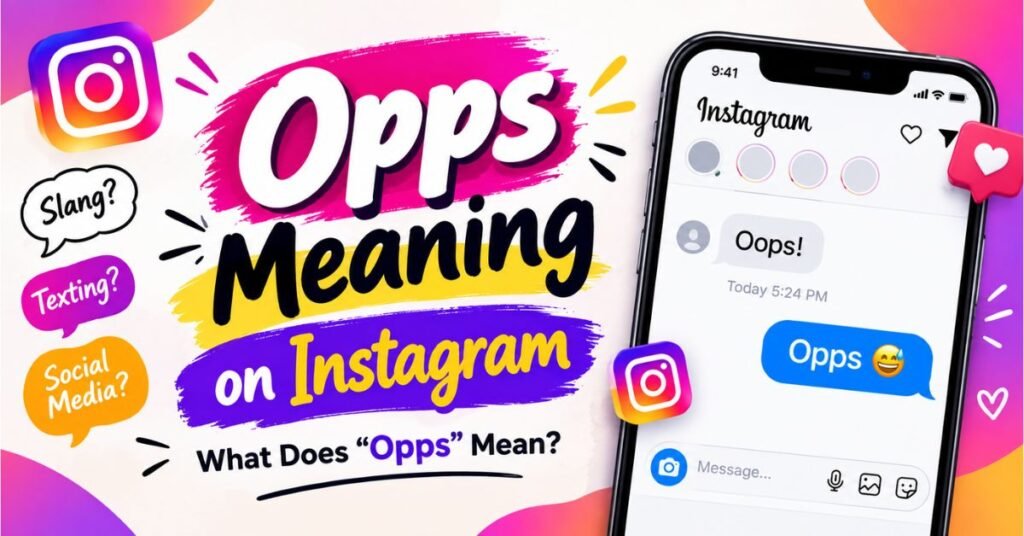 Opps Meaning on Instagram