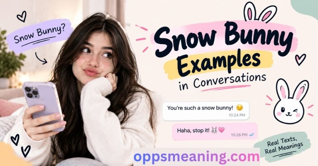 Snow Bunny Examples in Conversations