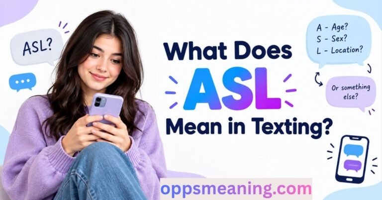 What Does ASL Mean in Texting