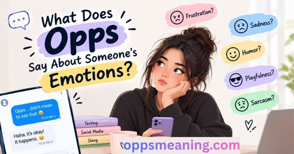 What Does Opps Say About Someone's Emotions?