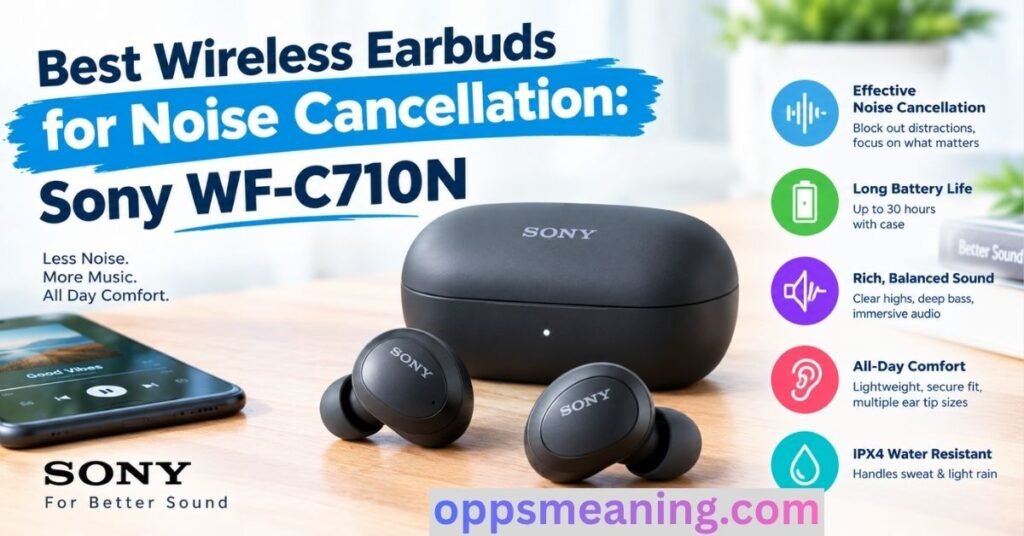 Best Wireless Earbuds for Noise Cancellation: Sony WF-C710N