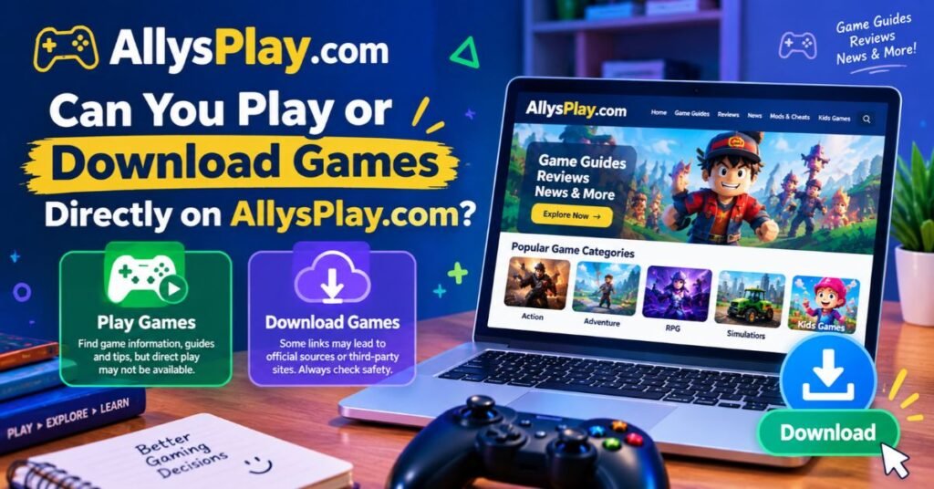 Can You Play or Download Games Directly on AllysPlay.com?