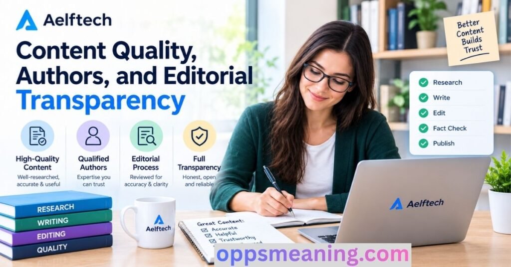 Content Quality, Authors, and Editorial Transparency