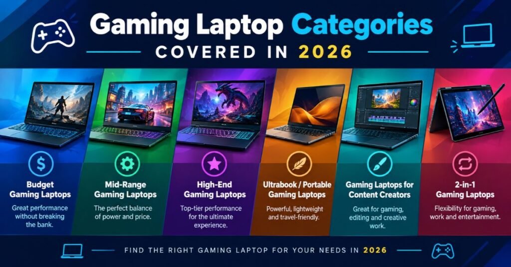 Gaming Laptop Categories Covered in 2026