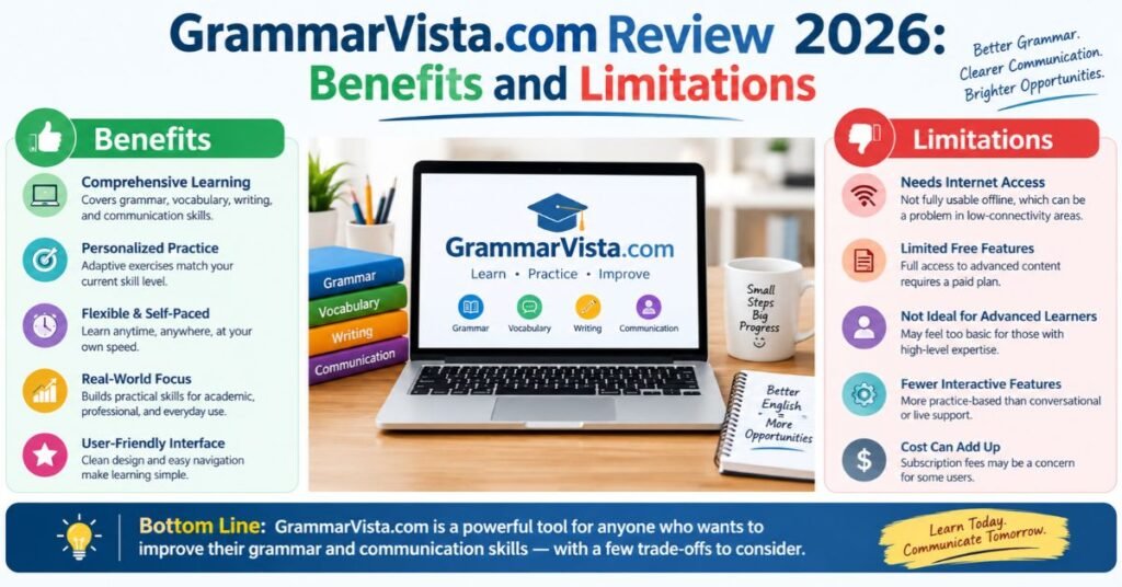 GrammarVista.com Review 2026: Benefits and Limitations