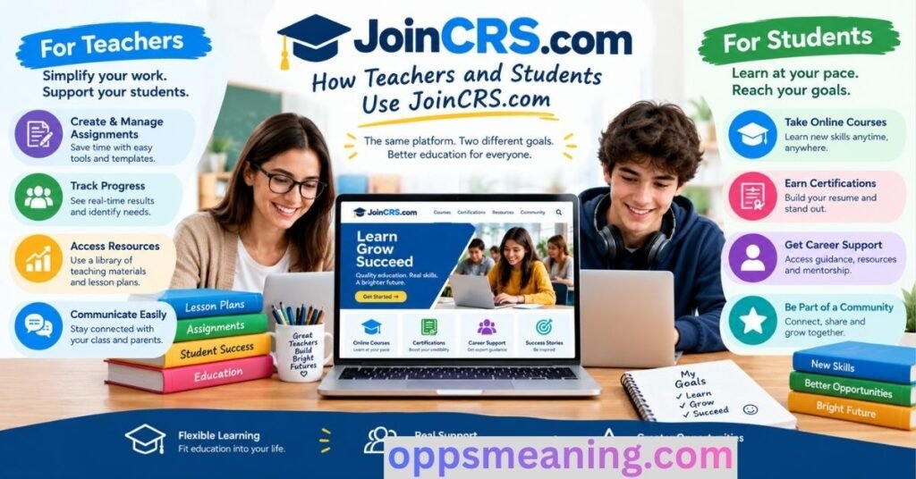 How Teachers and Students Use JoinCRS.com