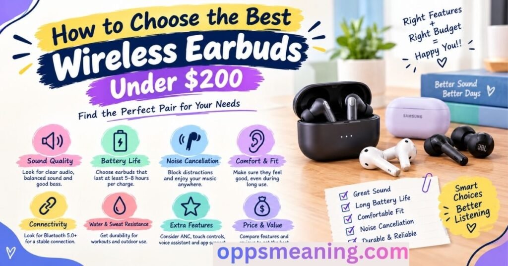 How to Choose the Best Wireless Earbuds Under $200