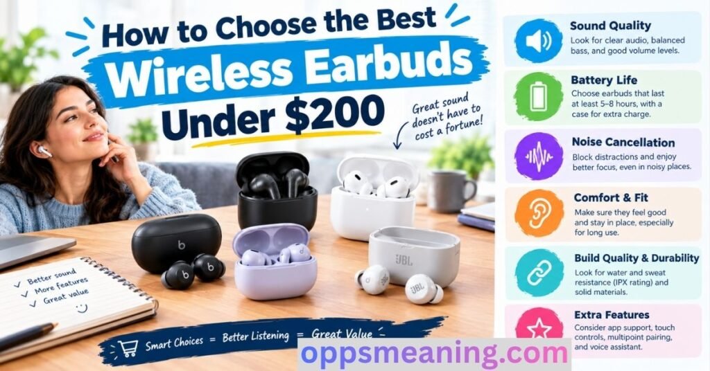 How to Choose the Best Wireless Earbuds Under $200