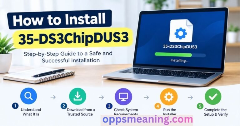 How to install 35-ds3chipdus3