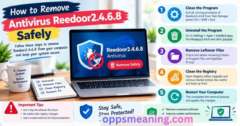How to Remove Antivirus Reedoor2.4.6.8 Safely
