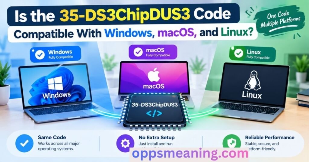 Is the 35-DS3ChipDUS3 Code Compatible With Windows, macOS, and Linux?