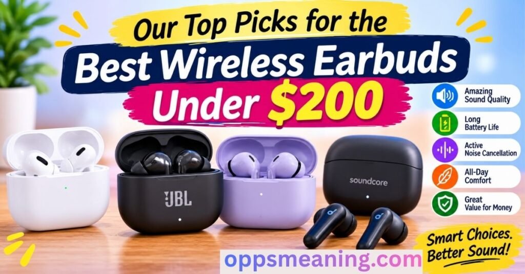Our Top Picks for the Best Wireless Earbuds Under $200