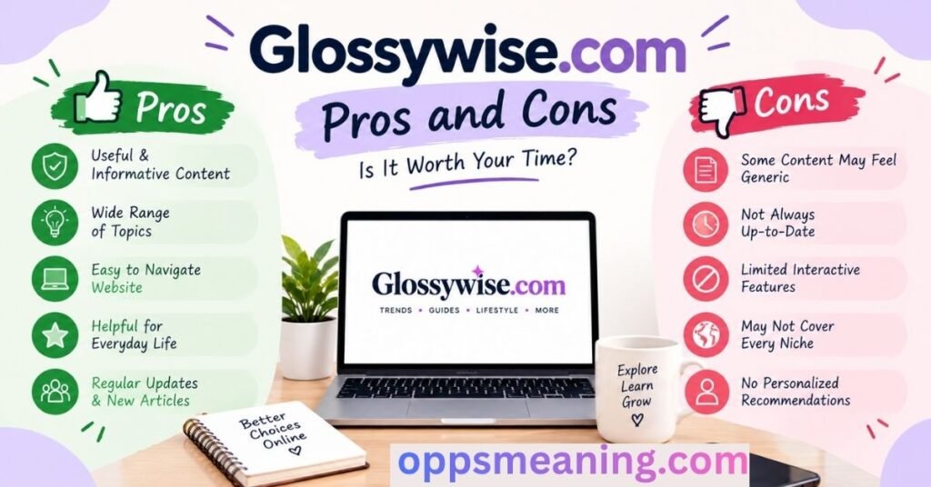 Pros and Cons of Glossywise.com