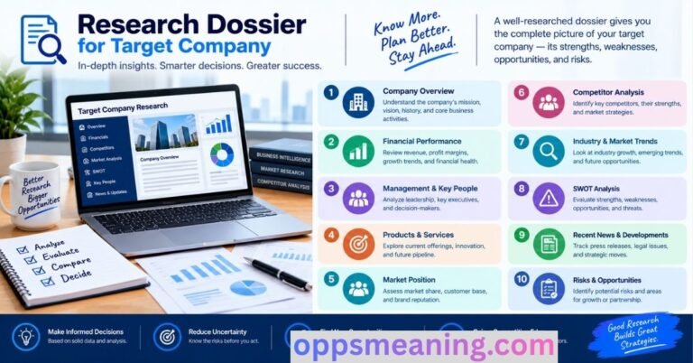 Research Dossier for Target Company