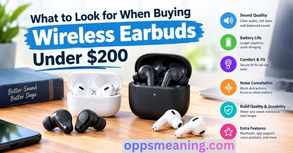 What to Look for When Buying Wireless Earbuds Under $200