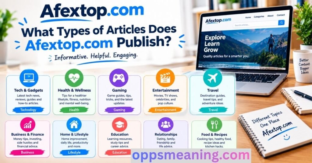 What Types of Articles Does Afextop.com Publish?
