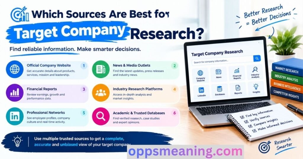 Which Sources Are Best for Target Company Research?