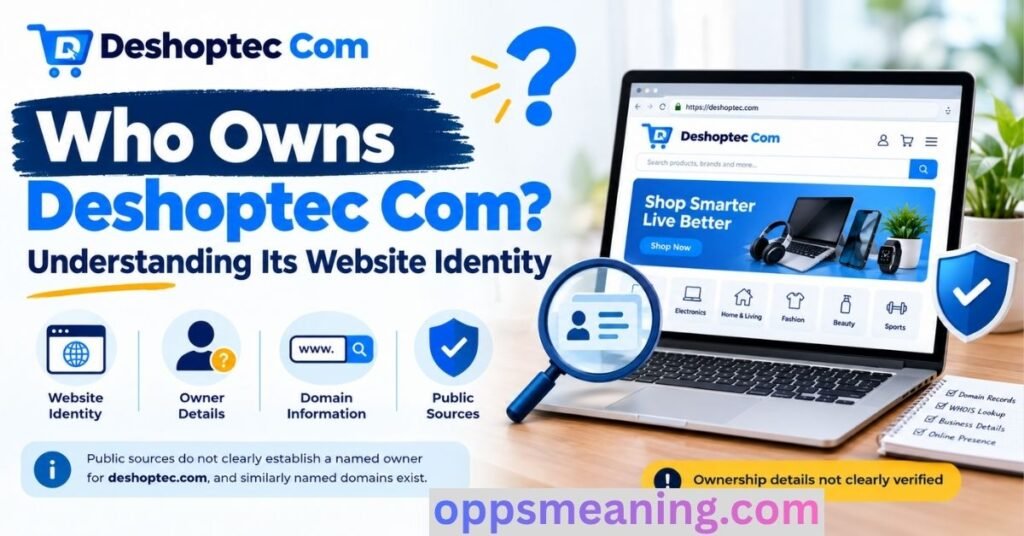 Who Owns Deshoptec Com? Understanding Its Website Identity