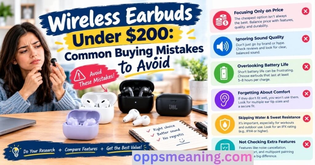 Wireless Earbuds Under $200: Common Buying Mistakes to Avoid